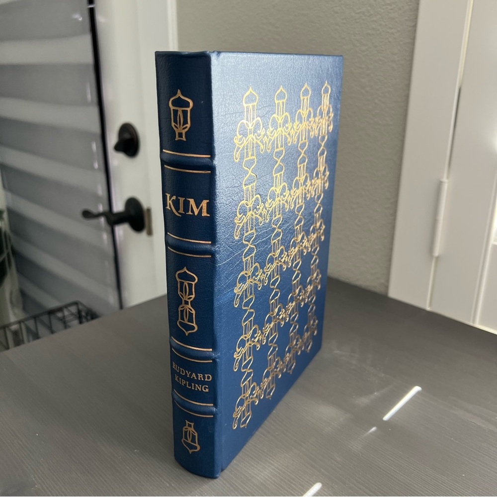 Leather Bound Gold Leaf Book, KIM by Rudyard Kipling